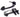 From The Anvil's Black Black Cast Thumblatch Set with Chain; #finish_black
