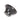 From The Anvil's Black Ribbed Cabinet Knob; #finish_black