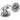From The Anvil's Pewter Patina Round Thumbturn Set; #finish_pewter-patina