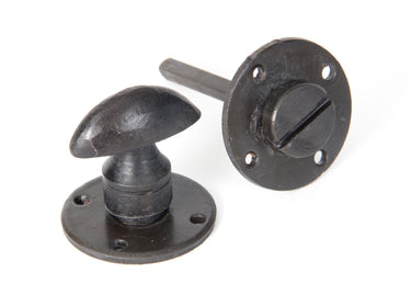 From The Anvil's Beeswax Round Thumbturn Set; #finish_beeswax