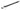 From The Anvil's Black 12" Flush/Slide Door Bolt; #finish_black