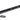 From The Anvil's Black 12" Flush/Slide Door Bolt; #finish_black