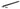 From The Anvil's Black 12" Flush/Slide Door Bolt; #finish_black