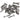 From The Anvil's Pewter Patina Countersunk Screws (25); #finish_pewter-patina