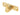 From The Anvil's Polished Brass Cranked Stay Pin; #finish_polished-brass