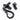 From The Anvil's Black Locking Shepherd's Crook Fastener; #finish_black