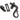 From The Anvil's Black Locking Shepherd's Crook Fastener; #finish_black