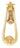 From The Anvil's Polished Brass Loop Door Knocker; #finish_polished-brass