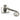 From The Anvil's Pewter Patina Monkeytail Lever on Rose Set (Diamond); #finish_pewter-patina