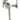 From The Anvil's Pewter Patina Locking Night-Vent Monkeytail Fastener; #finish_pewter-patina