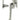 From The Anvil's Pewter Patina Locking Night-Vent Monkeytail Fastener; #finish_pewter-patina