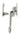 From The Anvil's Pewter Patina Locking Night-Vent Monkeytail Fastener; #finish_pewter-patina