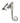 From The Anvil's Pewter Patina Locking Night-Vent Monkeytail Fastener; #finish_pewter-patina