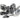 From The Anvil's Pewter Patina Oval Mortice/Rim Knob Set; #finish_pewter-patina
