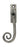 From The Anvil's Antique Pewter Slim Monkeytail Espag; #finish_antique-pewter