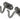 From The Anvil's Pewter Patina Mounting Bracket (pair); #finish_pewter-patina