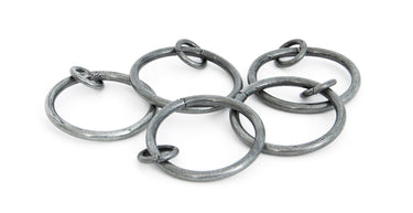 From The Anvil's Pewter Patina Curtain Ring; #finish_pewter-patina
