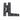 From The Anvil's Black HL Hinge (pair); #finish_black