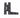 From The Anvil's Black HL Hinge (pair); #finish_black