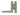 From The Anvil's Pewter Patina HL Hinge (pair); #finish_pewter-patina