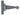 From The Anvil's Pewter Patina Arrow Head T Hinge (pair); #finish_pewter-patina