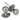 From The Anvil's Pewter Patina Round Mortice/Rim Knob Set; #finish_pewter-patina