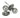 From The Anvil's Pewter Patina Round Mortice/Rim Knob Set; #finish_pewter-patina