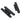 From The Anvil's Black H Hinge (pair); #finish_black