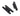 From The Anvil's Black H Hinge (pair); #finish_black