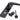 From The Anvil's Black Smooth Lever Bathroom Door Handles; #finish_black