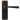 From The Anvil's Black Avon Lever Latch Door Handles; #finish_black