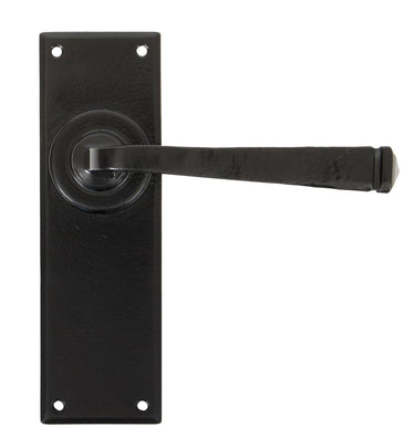 From The Anvil's Black Avon Lever Latch Door Handles; #finish_black
