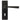 From The Anvil's Black Avon Lever Lock Door Handles; #finish_black