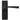 From The Anvil's Black Avon Lever Bathroom Door Handles; #finish_black