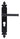 From The Anvil's Black Tudor Lever Euro Lock Door Handles; #finish_black
