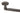 From The Anvil's Beeswax French Door Bolt; #finish_beeswax