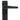 From The Anvil's Black Deluxe Lever Latch Door Handles; #finish_black
