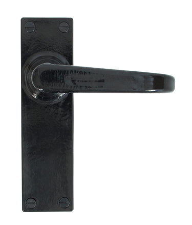 From The Anvil's Black Deluxe Lever Latch Door Handles; #finish_black
