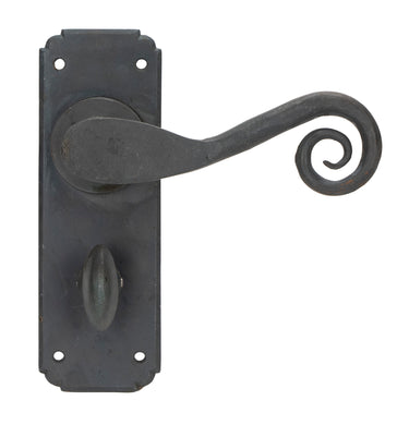 From The Anvil's Beeswax Monkeytail Lever Bathroom Door Handles; #finish_beeswax