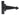 From The Anvil's Black Arrow Head T Hinge (pair); #finish_black