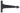 From The Anvil's Black Arrow Head T Hinge (pair); #finish_black