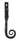 From The Anvil's Black 16mm Monkeytail Espag; #finish_black