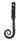 From The Anvil's Black 16mm Monkeytail Espag; #finish_black