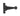 From The Anvil's Black Penny End T Hinge (pair); #finish_black