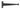 From The Anvil's Black Penny End T Hinge (pair); #finish_black