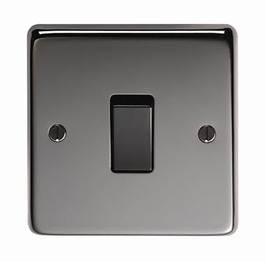 From The Anvil's Black Nickel 10 Amp Switched Socket; #finish_black-nickel