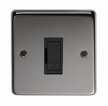From The Anvil's Black Nickel 13 Amp Unswitched Fuse; #finish_black-nickel