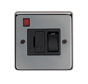 From The Anvil's Black Nickel 13 Amp Fused Switch + Neon; #finish_black-nickel