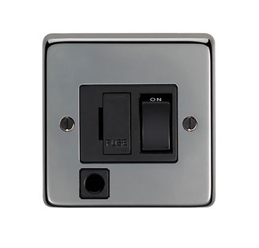 From The Anvil's Black Nickel 13 Amp Fused Switch + Flex; #finish_black-nickel