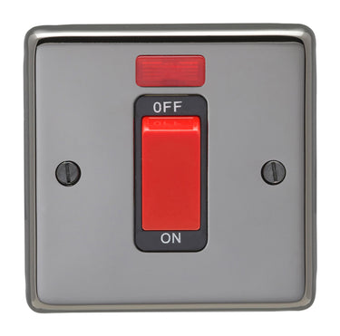 From The Anvil's Black Nickel Single Plate Cooker Switch; #finish_black-nickel